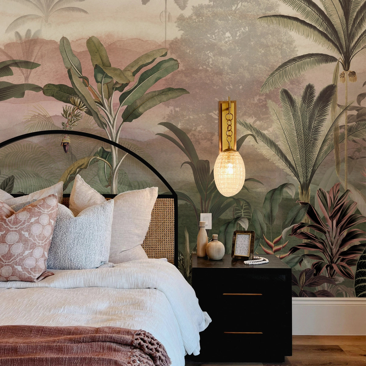 Amazon Dusk | Panoramic Tropical Jungle Mural Wallpaper