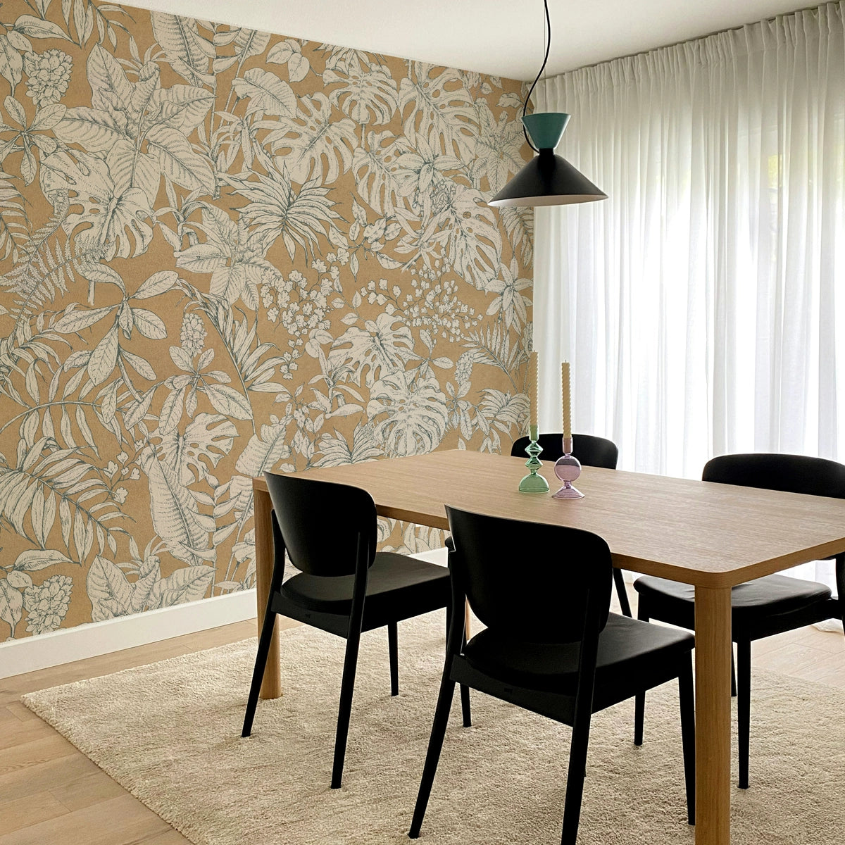 Botanica Kraft Tales | Tropical Leaf Foliage Botanical Wallpaper