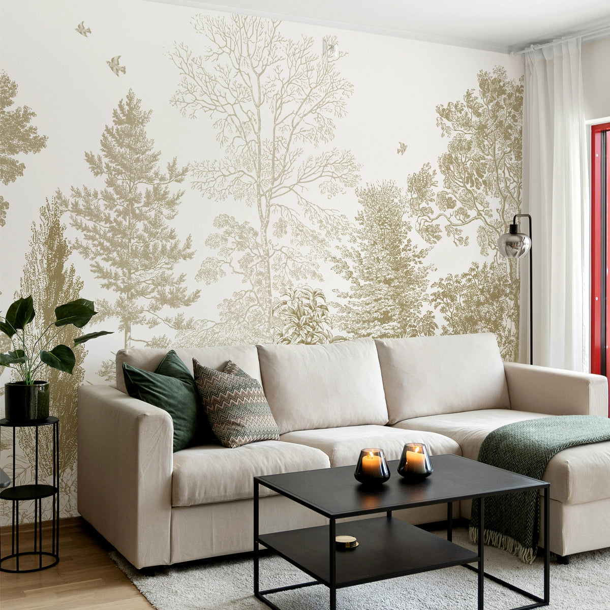 Timberland | Monochrome Forest Botanical Wall Mural