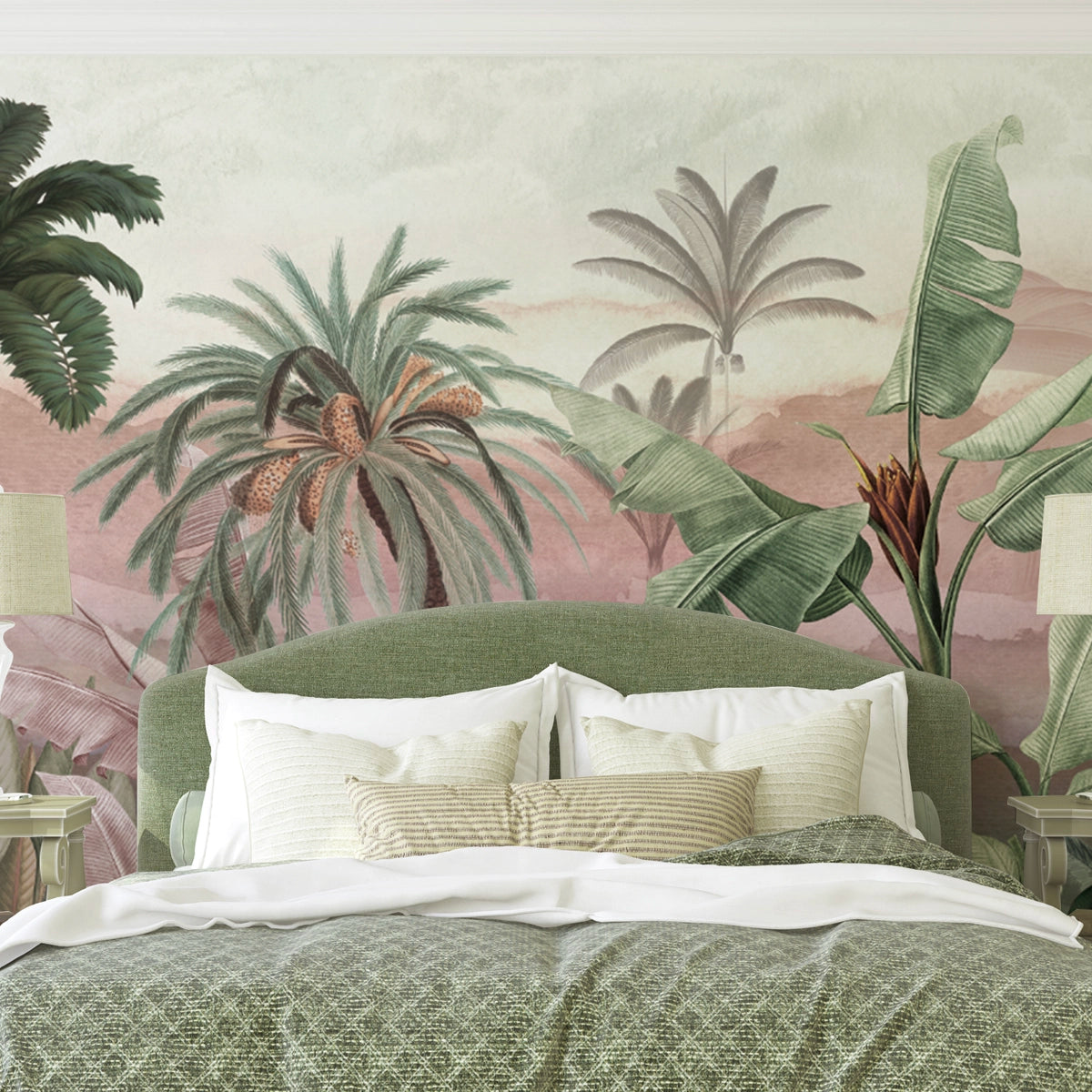 Tropical Rhapsody | Panoramic Tropical Botanical Jungle Wall Mural