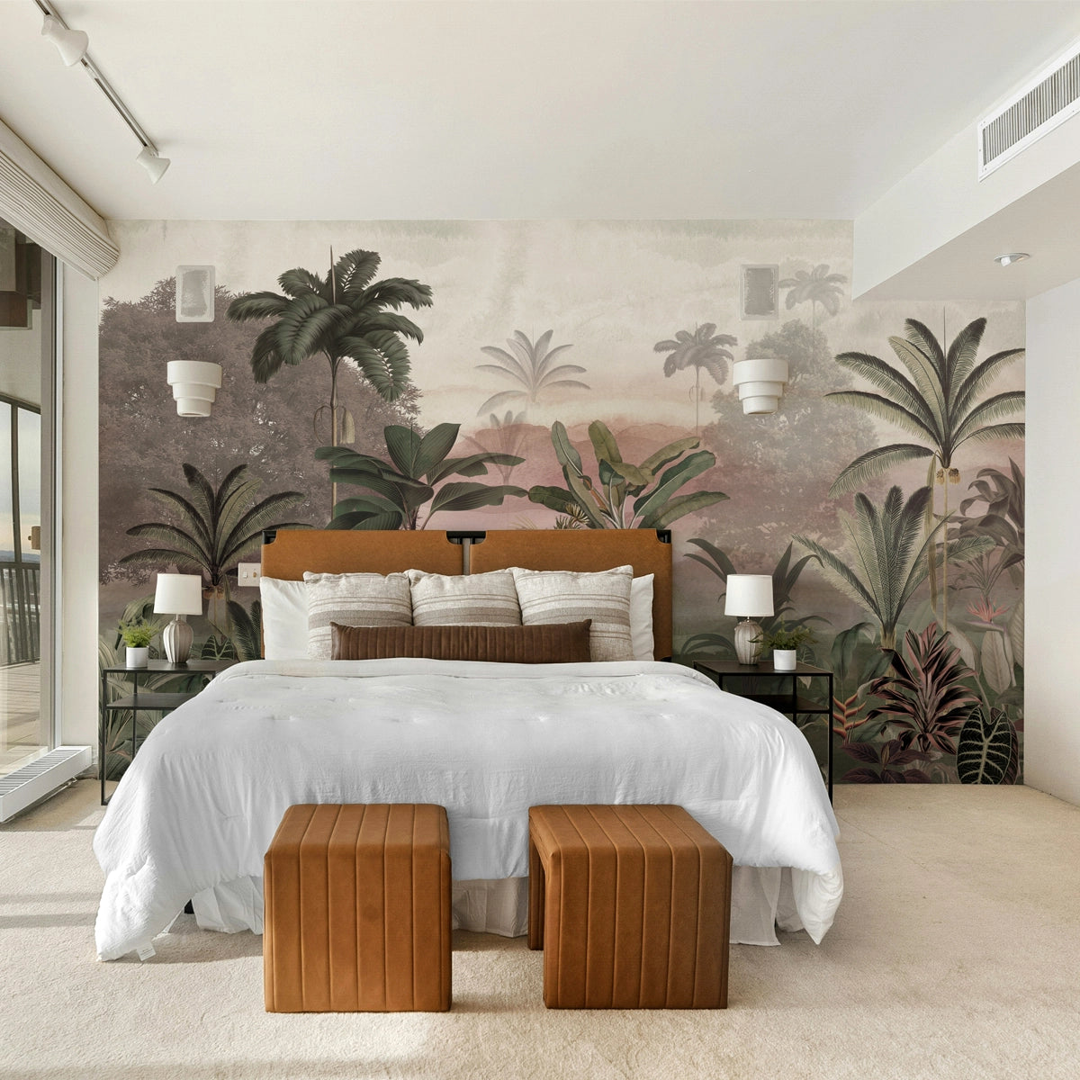Amazon Dusk | Panoramic Tropical Jungle Mural Wallpaper