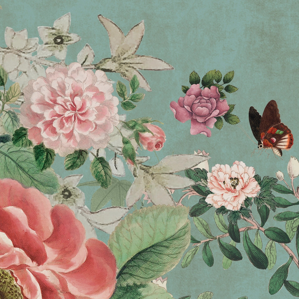Arboretum | Exotic Chinoiserie Peacock Wall Mural