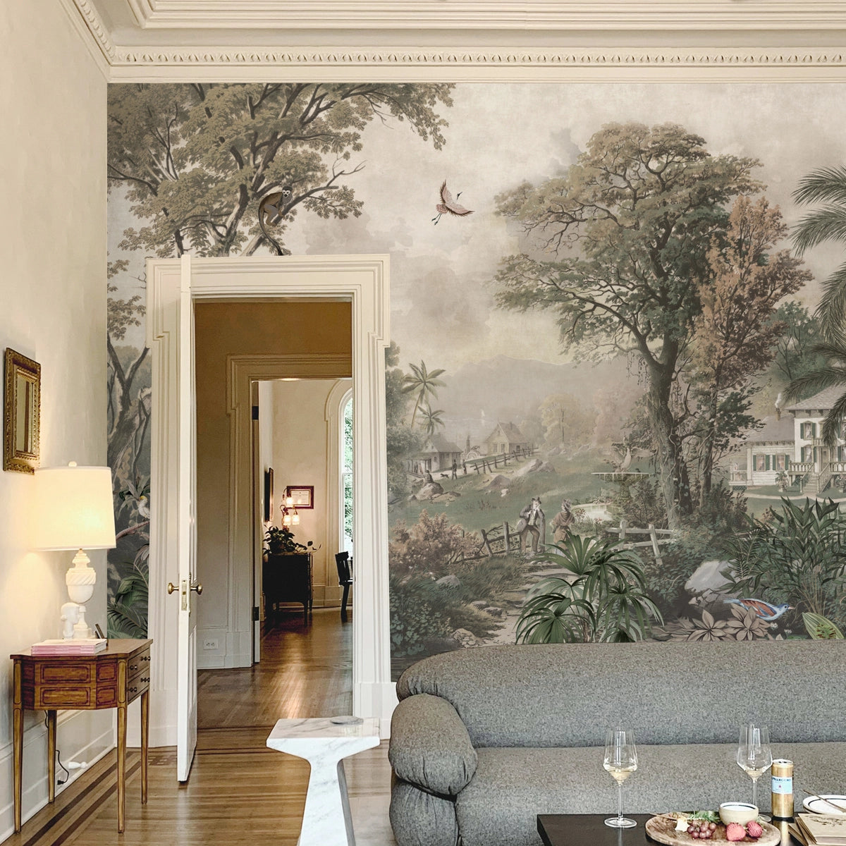Brushwood | Vintage Scenic Landscape Wall Mural