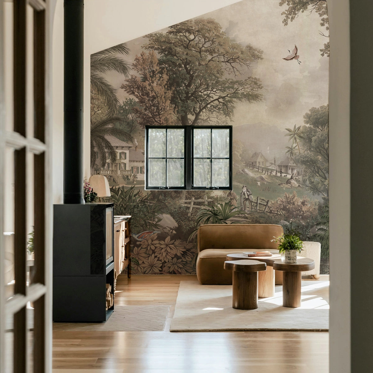 Brushwood | Vintage Scenic Landscape Wall Mural