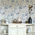 Blue Whisper | Botanical Trailing Floral Wallpaper