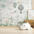 Cloud Chasers | Hot Air Balloon Kids Mural Wallpaper