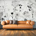 Elysium | Monochrome Botanical Wall Mural