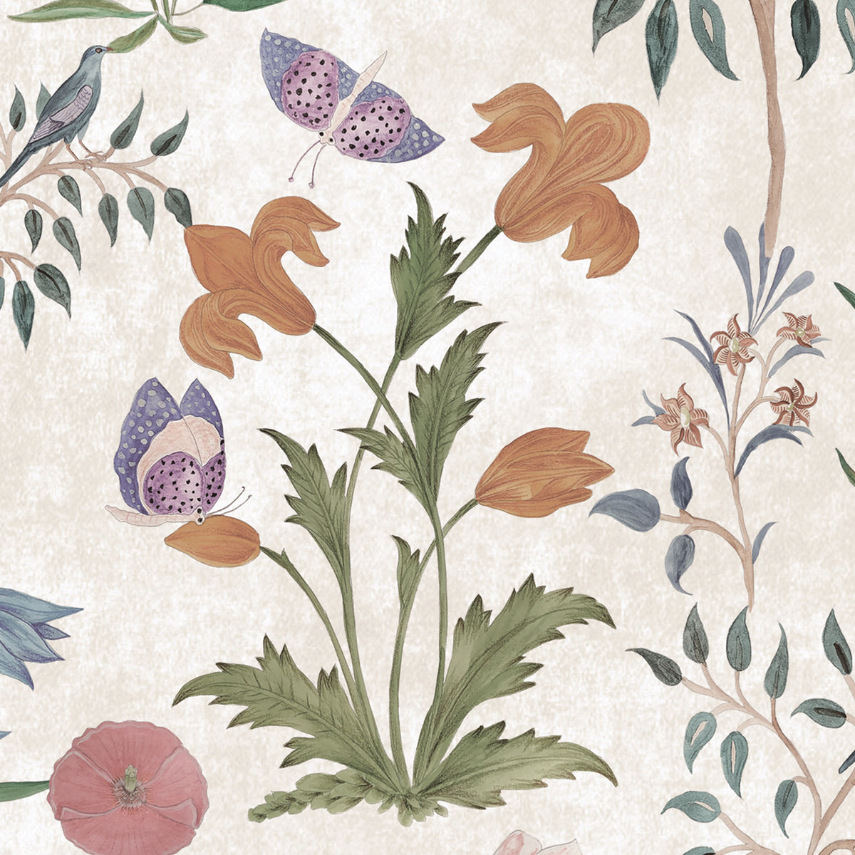 Floraison | Wildflower Meadow Peel & Stick Half Wallpaper