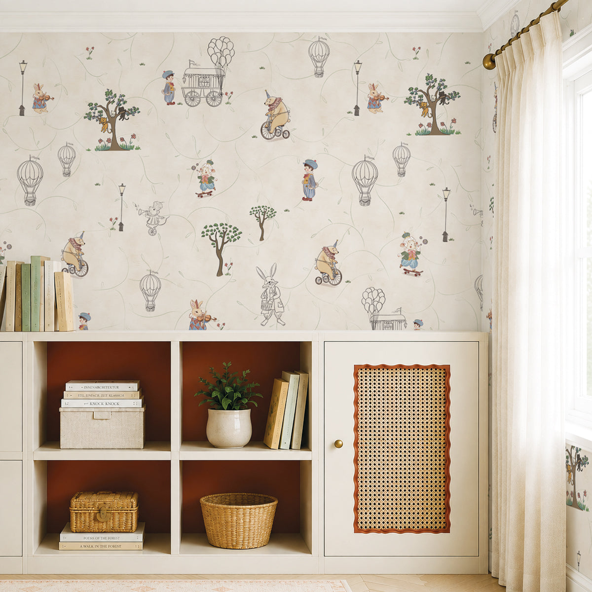 The Grand Parade | Vintage Circus Children's Wallpaper