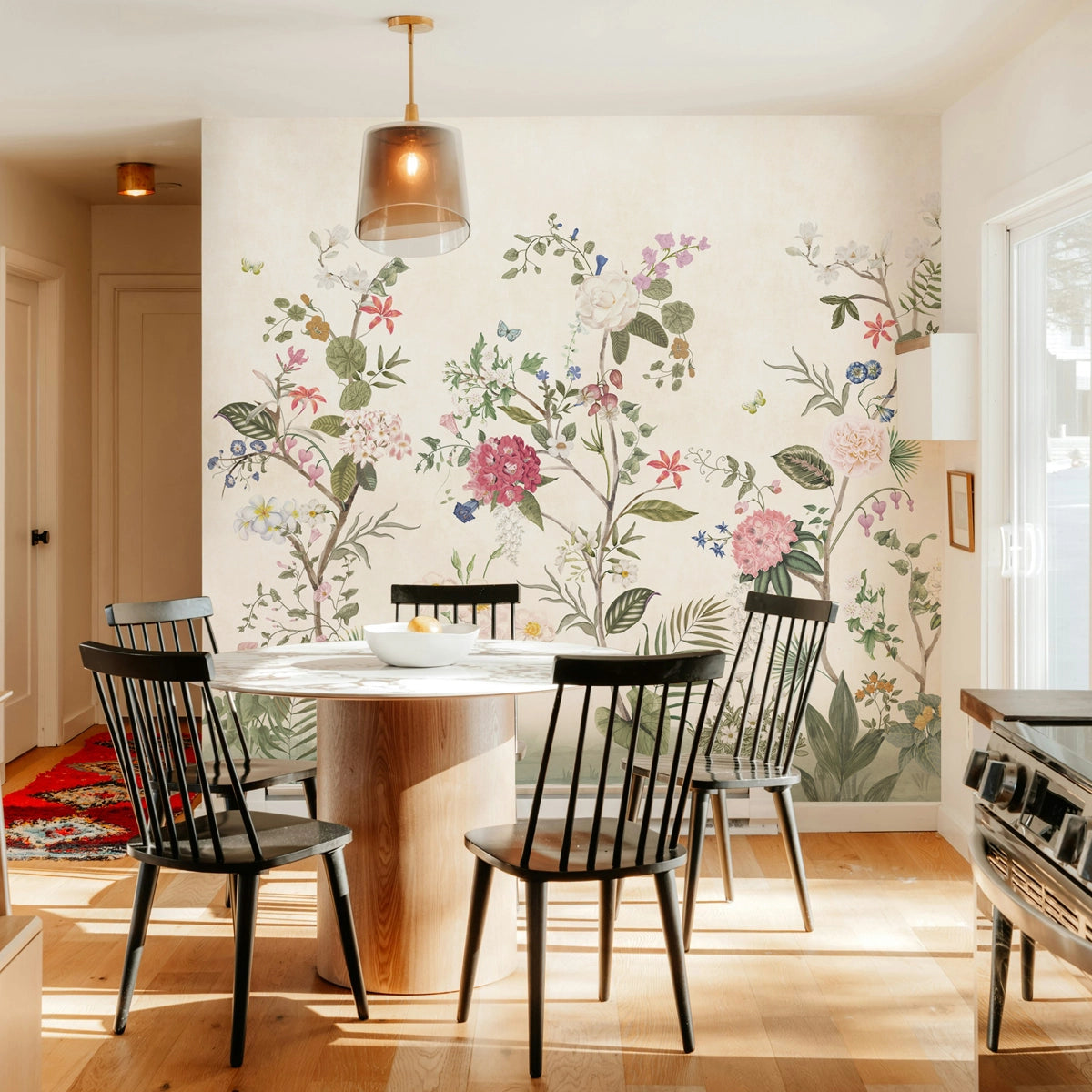 Garden Serenade | Chinoiserie Floral Botanical Wall Mural