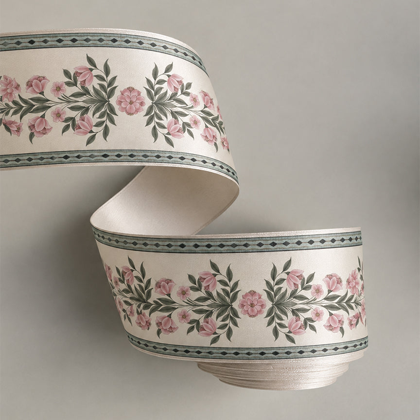 Garden Pillar | Floral Vine Self-Adhesive Border