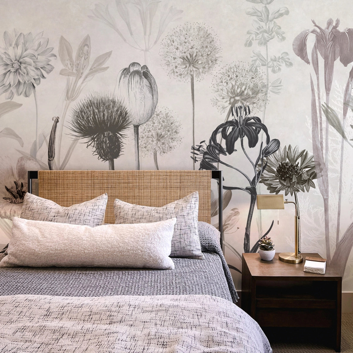 Herbarium | Bold Botanical Sketch Wall Mural
