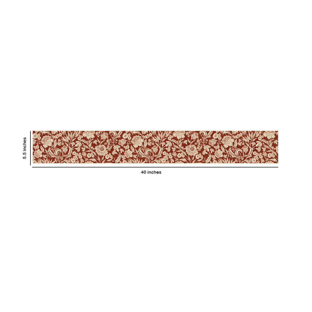 Jacobean Revival | Bold Floral Self-Adhesive Border