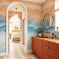 Misty Horizon | Abstract Ombre Watercolour Wall Mural