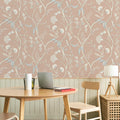 The Quiet Canopy | Botanical Trailing Vine Pink Floral Wallpaper