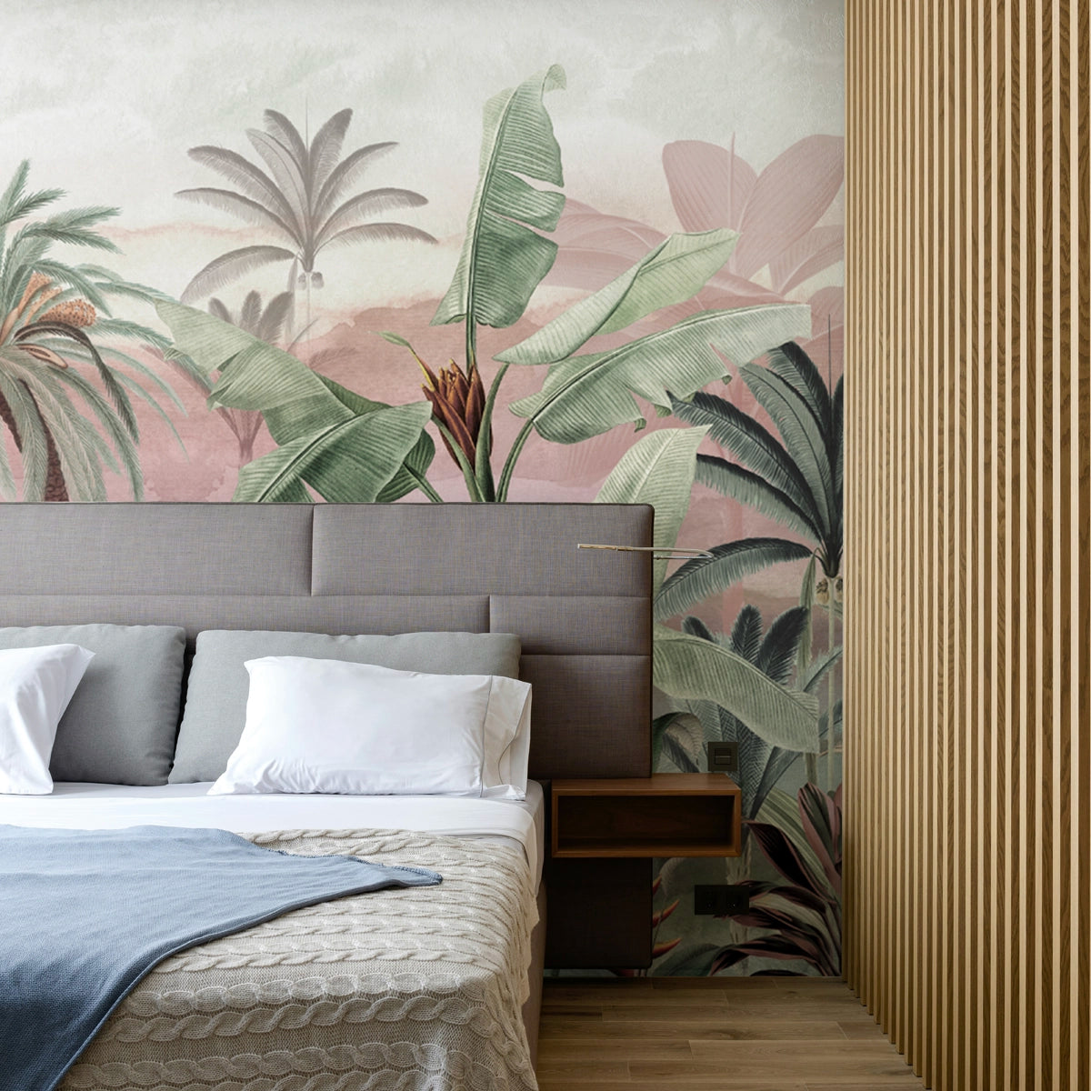 Tropical Rhapsody | Panoramic Tropical Botanical Jungle Wall Mural