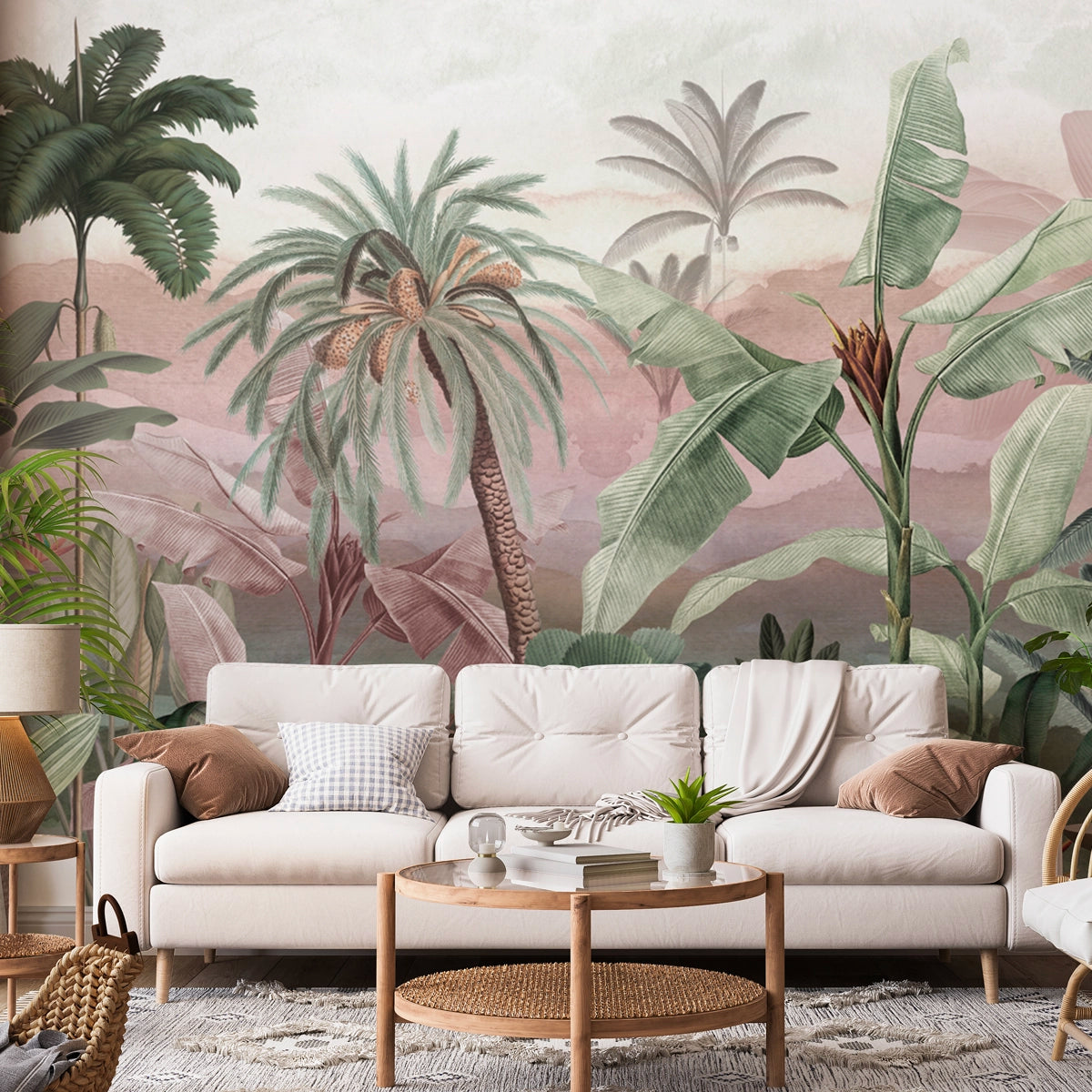 Tropical Rhapsody | Panoramic Tropical Botanical Jungle Wall Mural