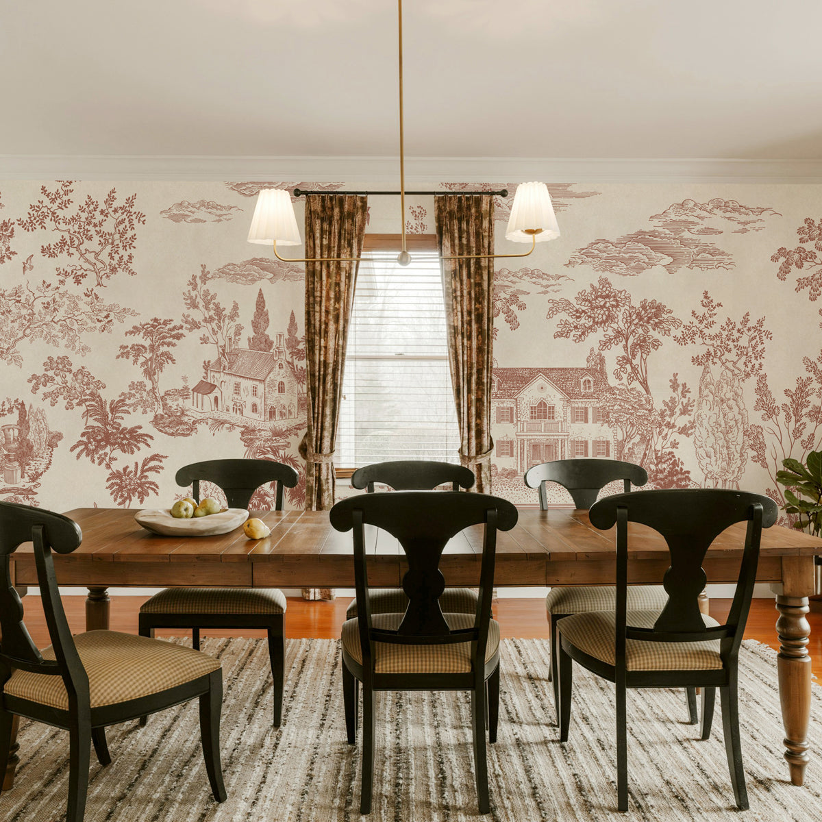 Toile Tales | Classic Country House Toile Wallpaper
