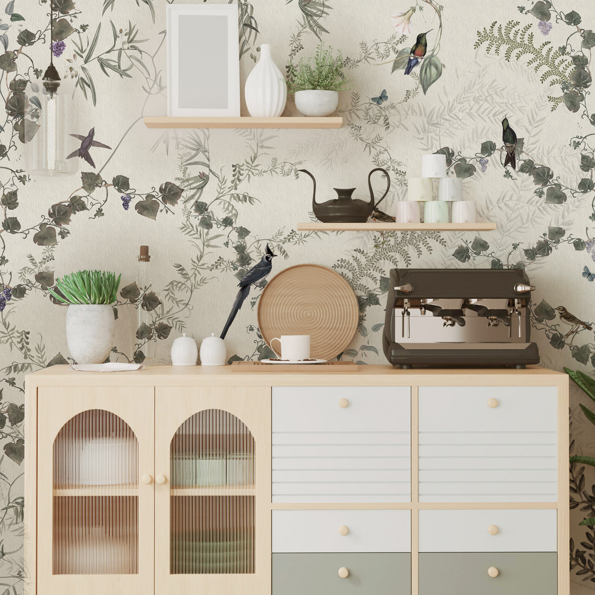Vineyard | Botanical Foliage Wallpaper Mural