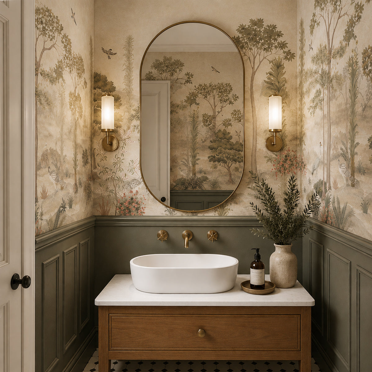 Whisperwood | Chinoiserie Landscape Wall Mural